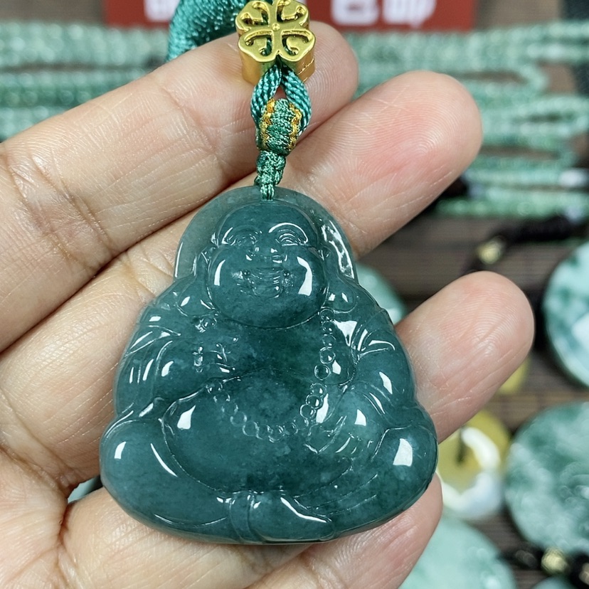 【闪购商品】翡翠颈饰未镶嵌玉吊坠翡翠玉项链佛