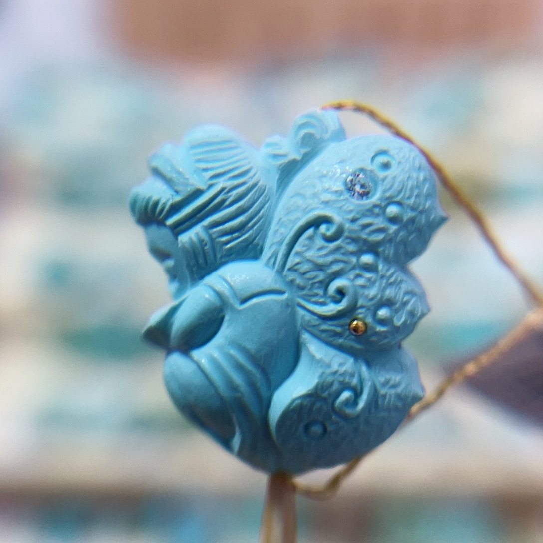绿松石珠宝奇石未镶嵌
