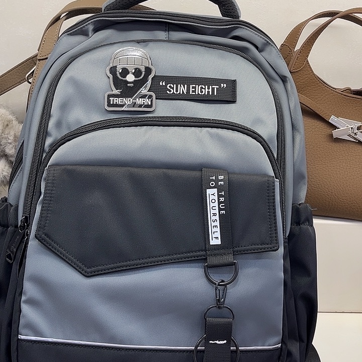 织物聚酯纤维阳光8点初中书包