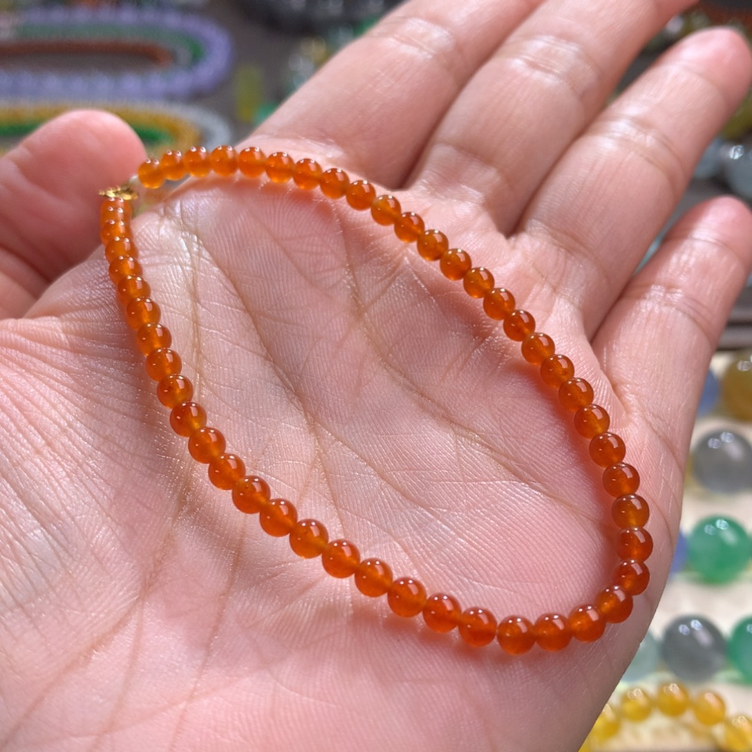 翡翠未镶嵌手链卡3.5