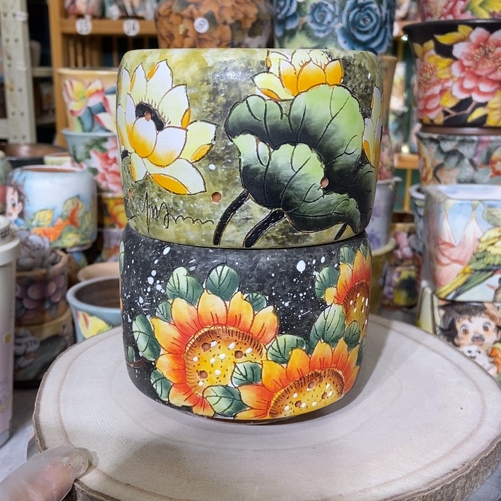 红陶景德镇艺术手绘作品