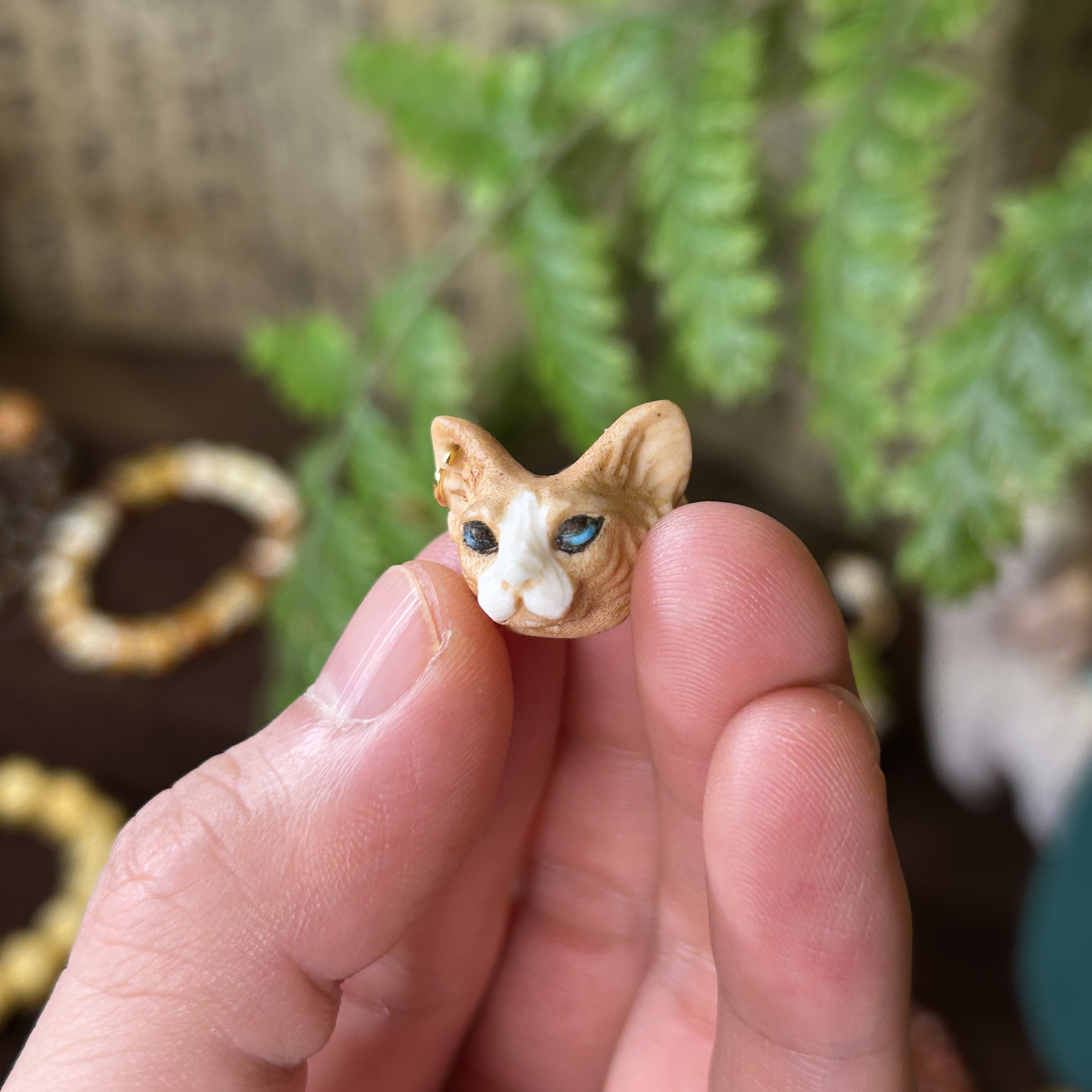 GY「根付小猫咪」｜单颗裸石 文玩配饰