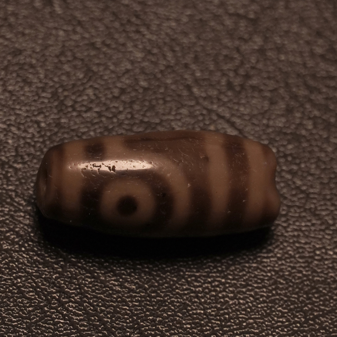 藏珠阁仿老如意二眼天珠010
