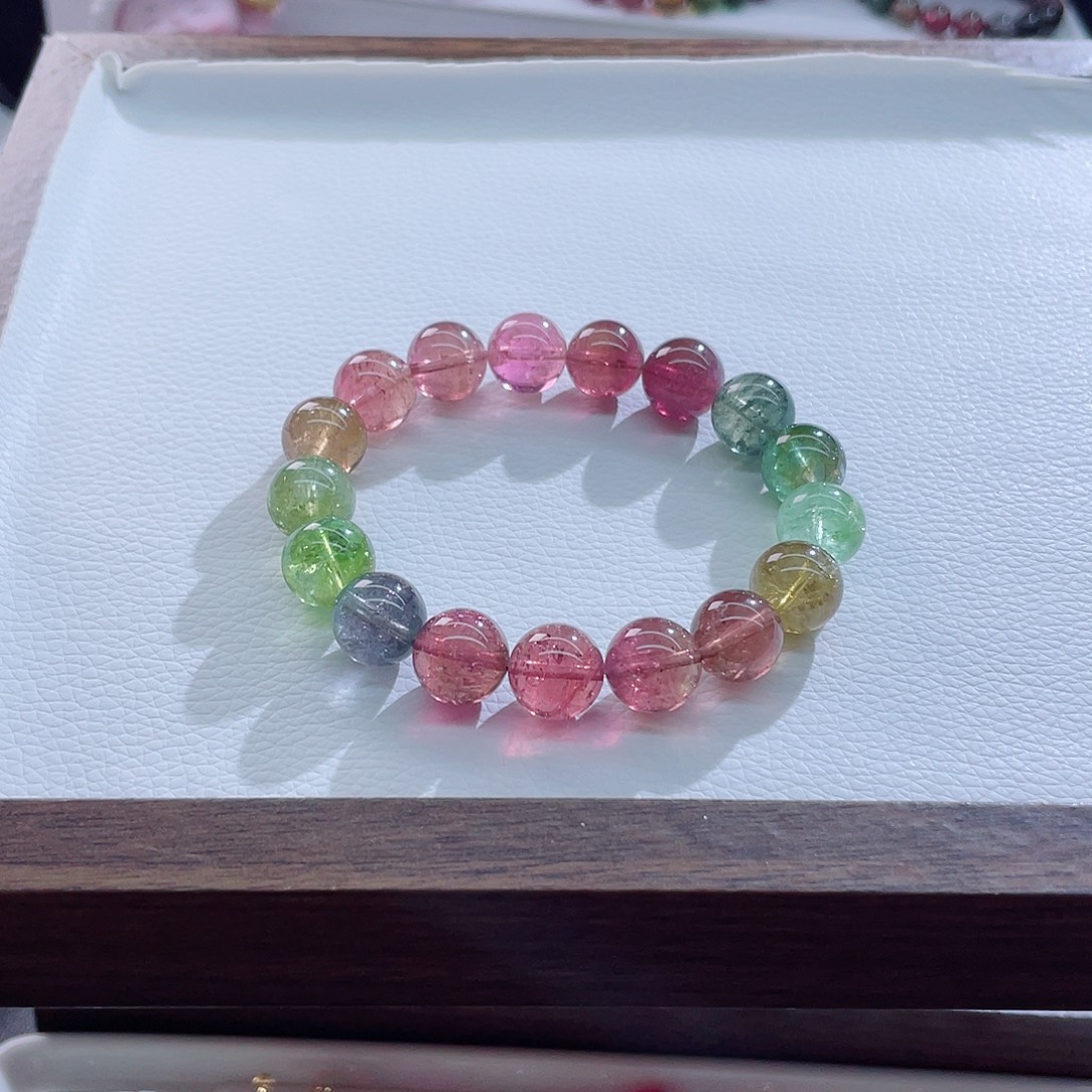 手链碧玺未镶嵌12mm左右