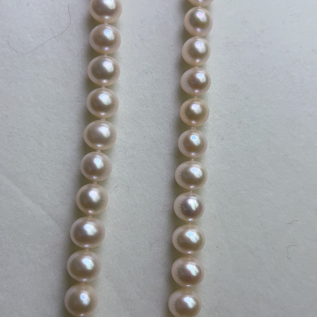 淡水珍珠颈饰银S925镶嵌