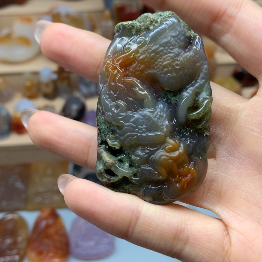 未镶嵌吊坠(赠链)玛瑙/玉髓用****7