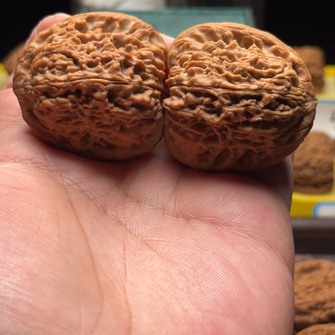 把件文玩核桃三角疆全家福