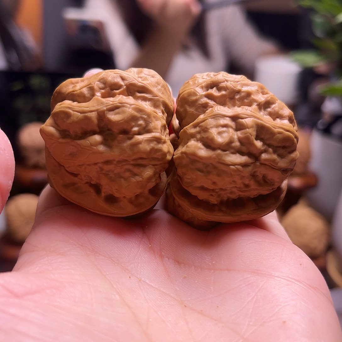 把件文玩核桃40+四开背蛤蟆69