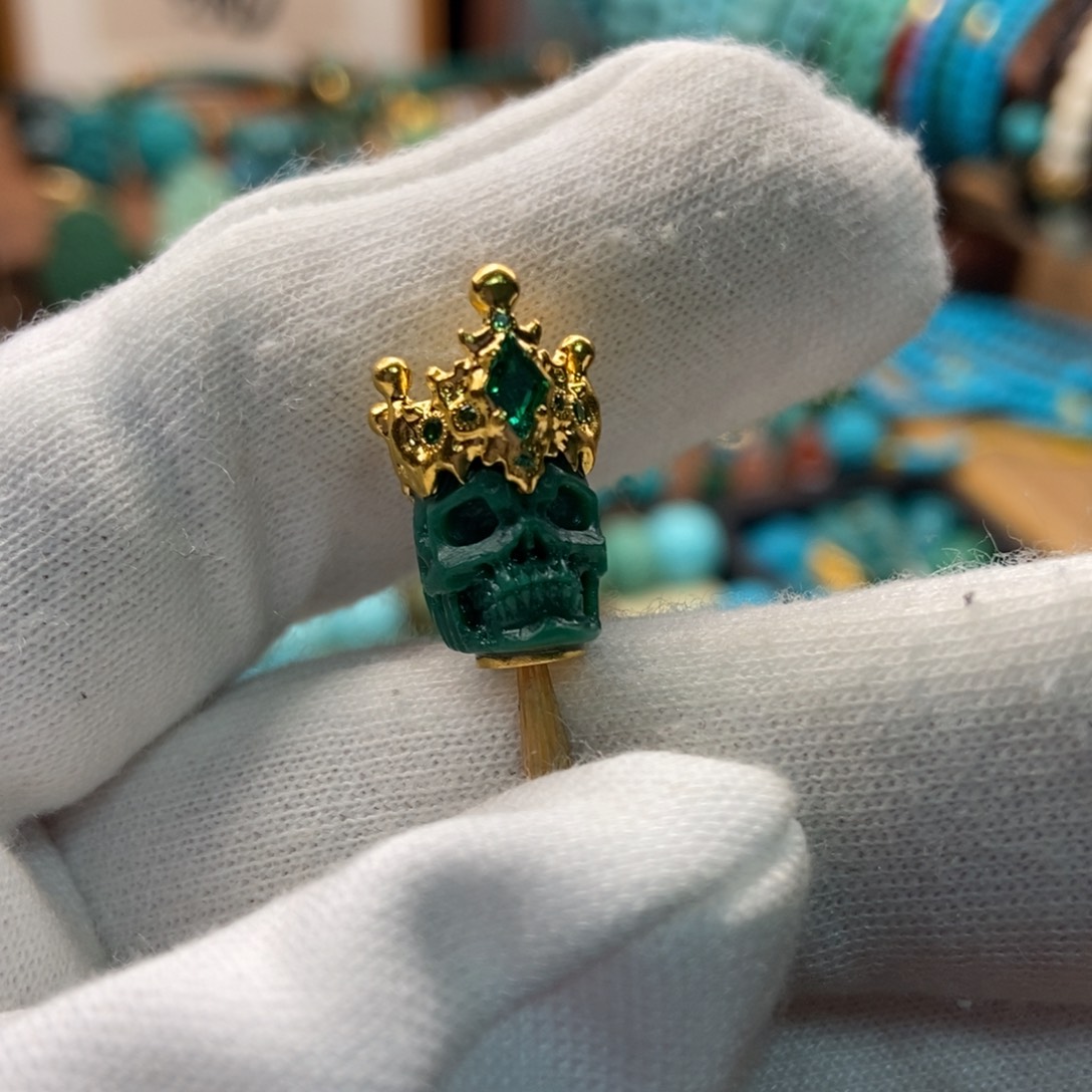 绿松石珠宝奇石足金镶嵌