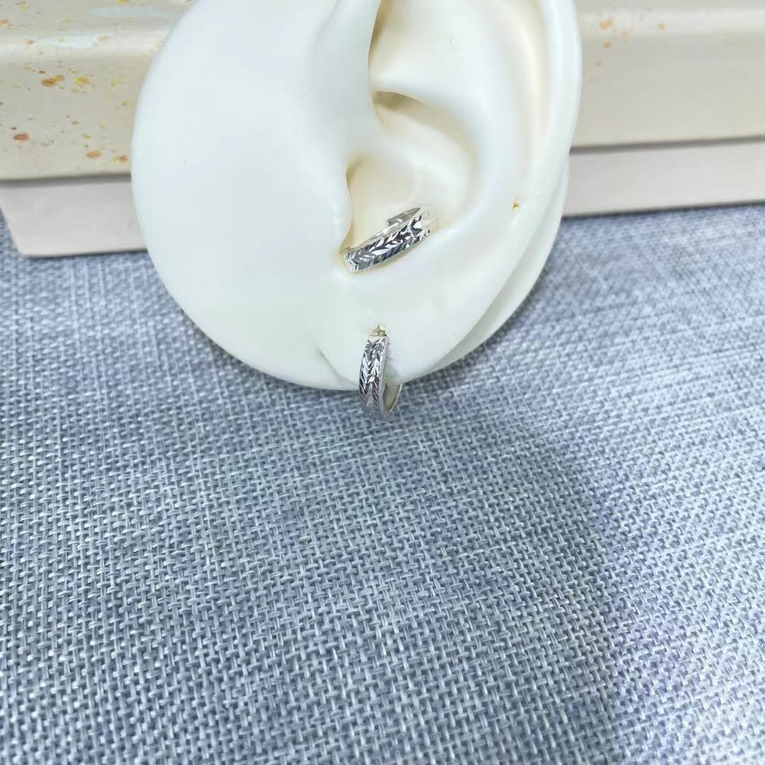 PT950 铂金耳饰 满天星耳扣 气质百搭 直径约10.7mm S 62384