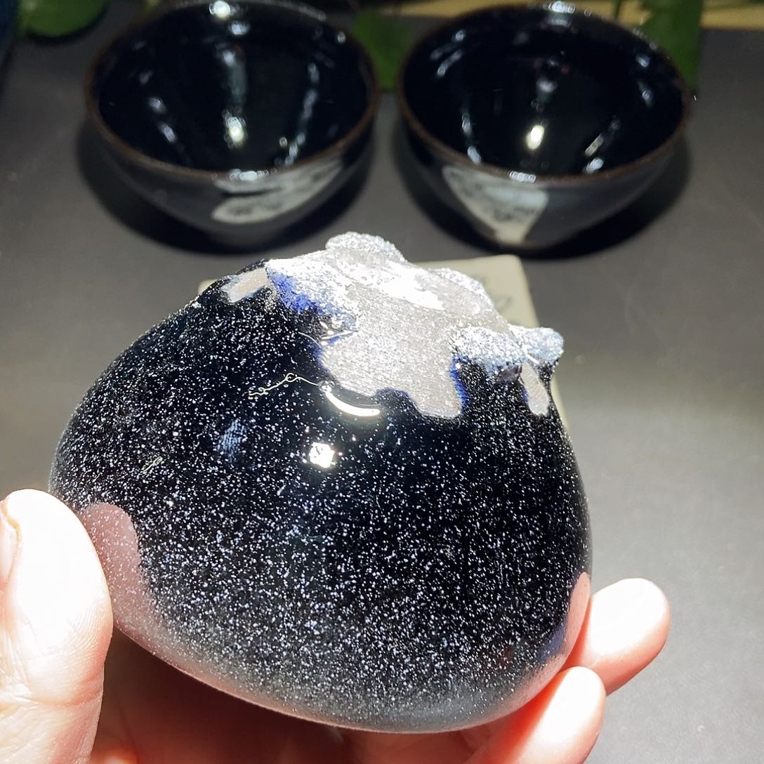 茶盏438 建窑建盏微瑕磨底