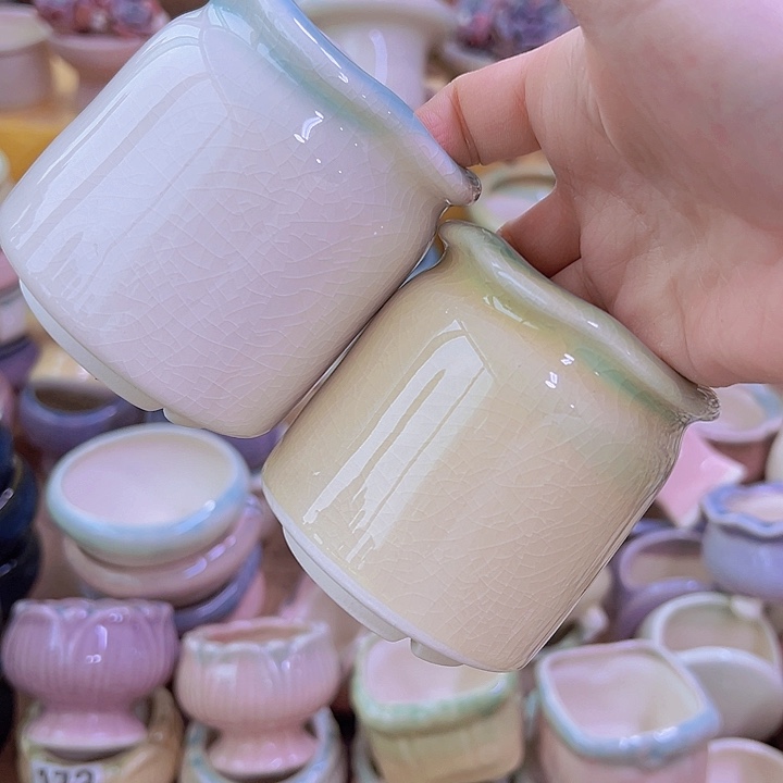 红陶陶瓷花盆当场满12包邮