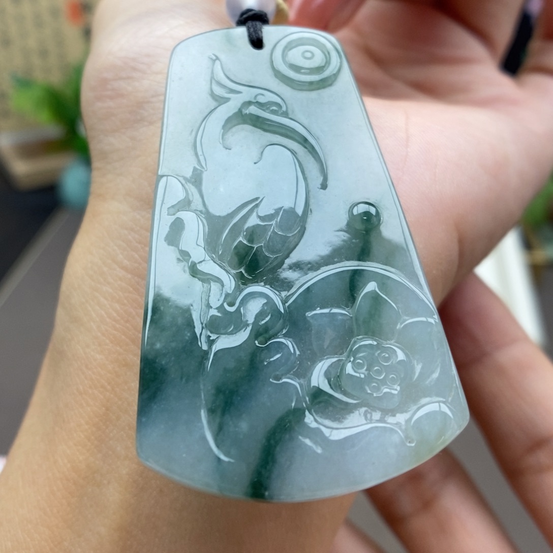 翡翠未镶嵌颈饰吊坠17