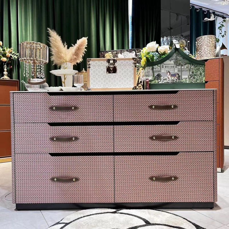 【喜悦家具】SKM小香风六斗柜140*40*80