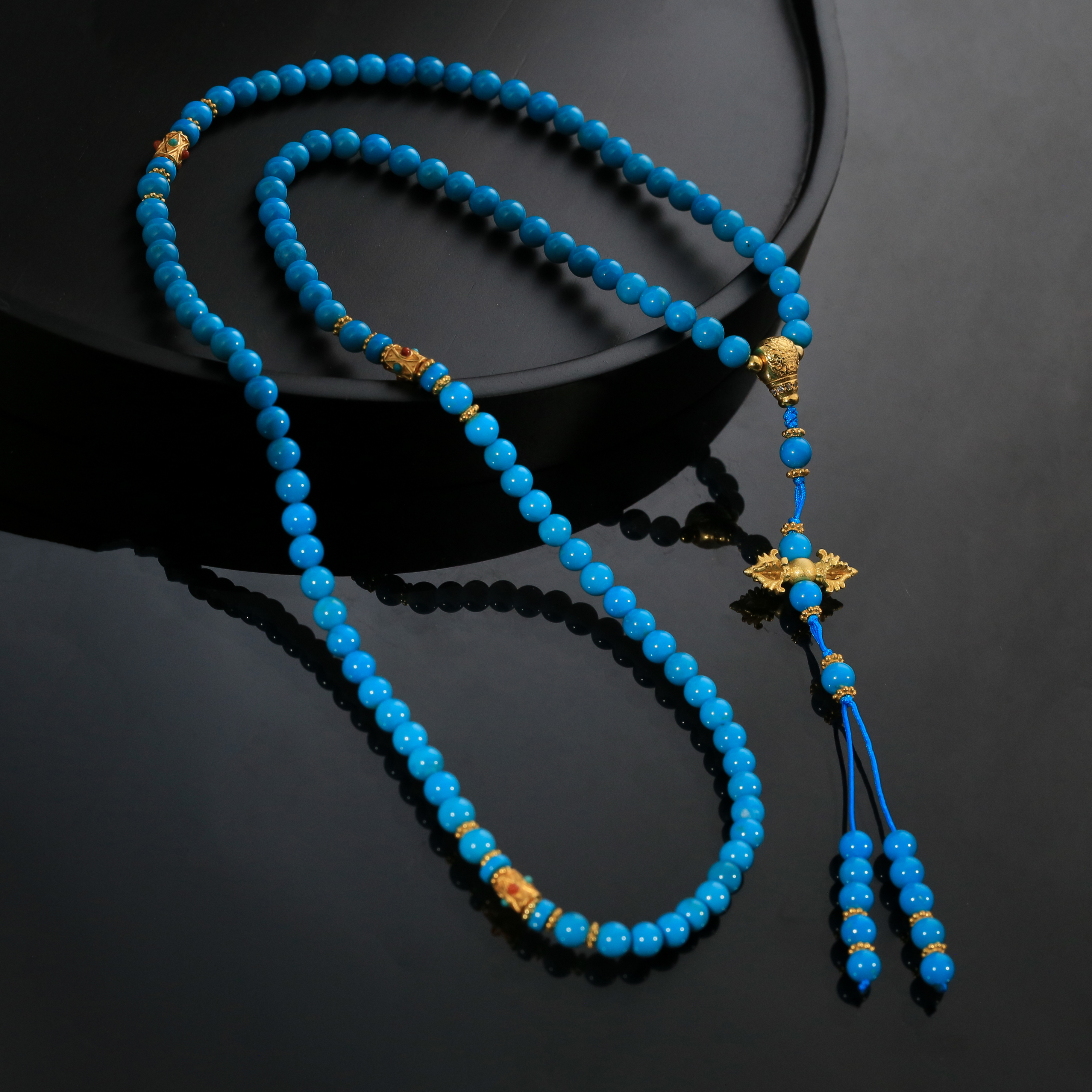 【娇娇专属】安曼博S925睡美人圆珠108项链约5-5.5mm  XZ0266BZ