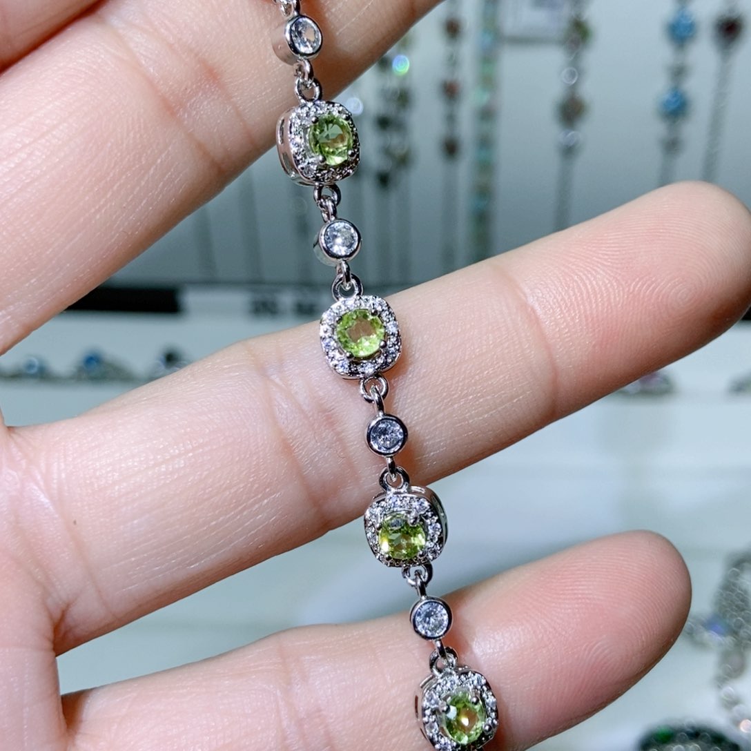 绿水晶戒指银S925镶嵌妮****堂