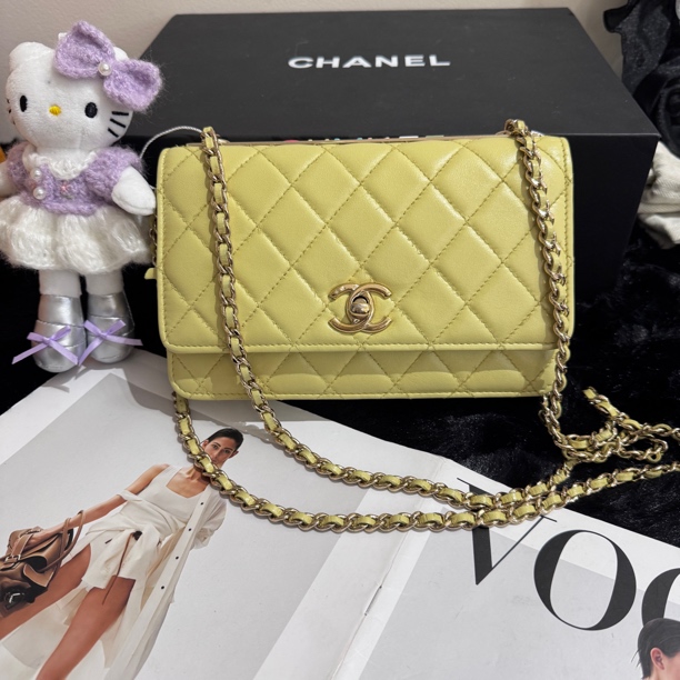 95新 Chanel/香奈儿 香奈儿 trendy cc 24c早春系列 woc链条包 
