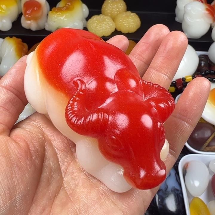 新疆戈壁五彩石金丝