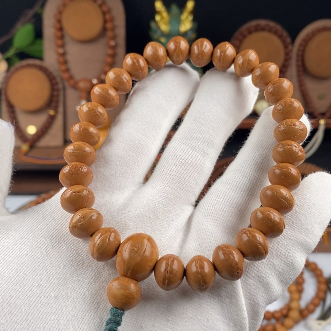 凤眼菩提手串打磨飞碟桩卡11.7-11.9尺寸