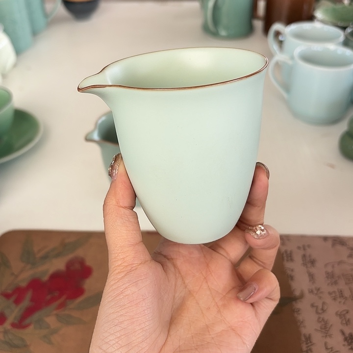 龙泉云间青瓷小米茶器