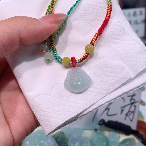 颈饰未镶嵌翡翠佛公