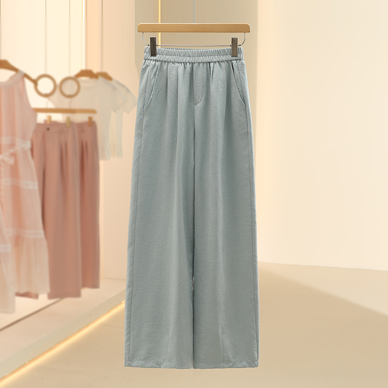 【芙】韩系百搭垂坠感显瘦奶芙裤2025夏季新款设计师品牌女装