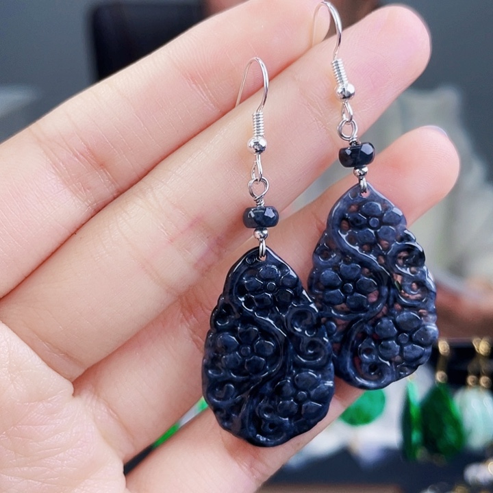 翡翠耳饰未镶嵌饰品