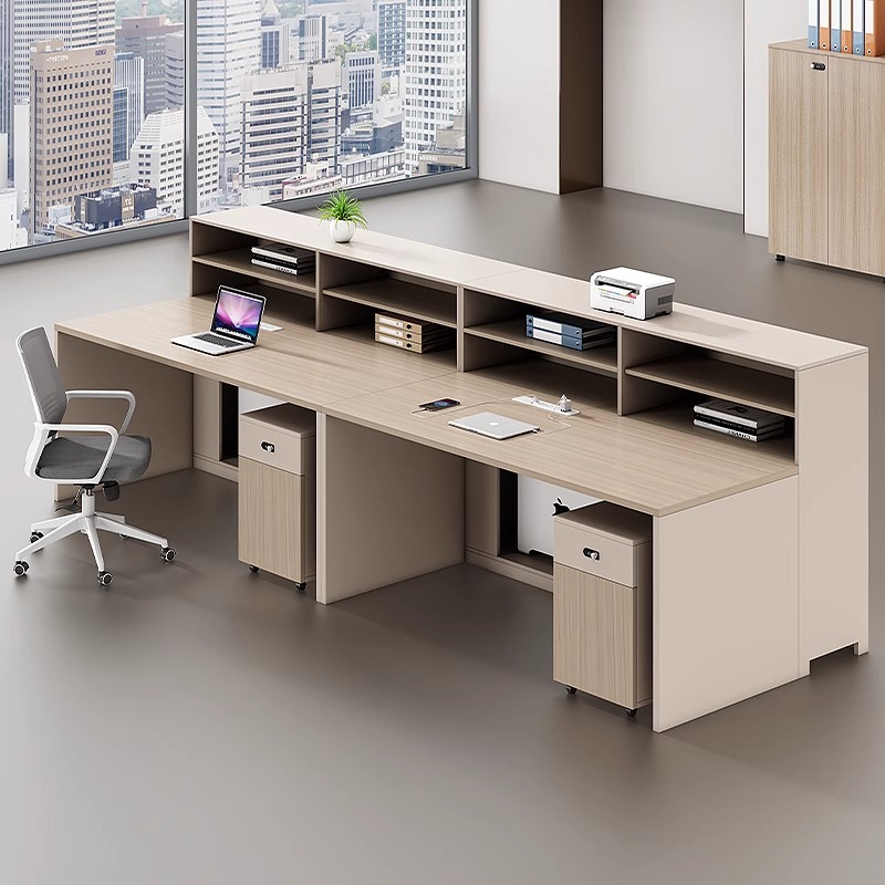 财务办公桌椅组合简约现代办公室双人46人工位屏风卡座员工位桌子