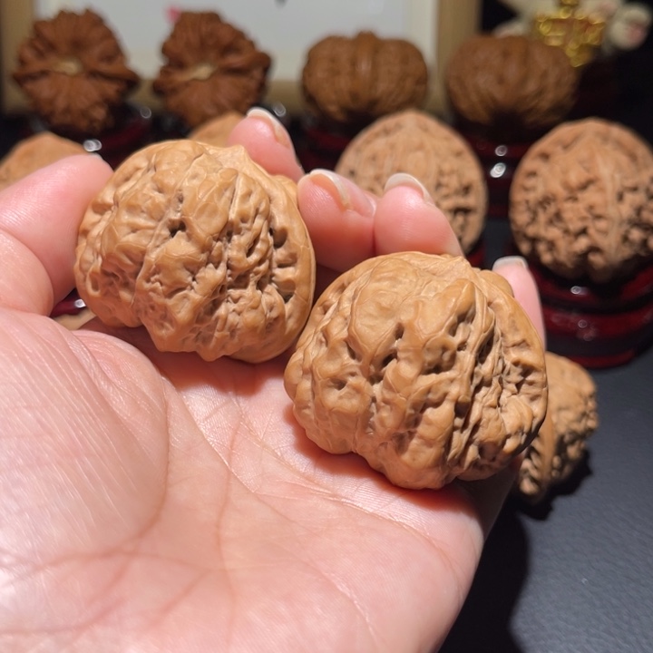 文玩核桃把件平***乐蛤蟆头