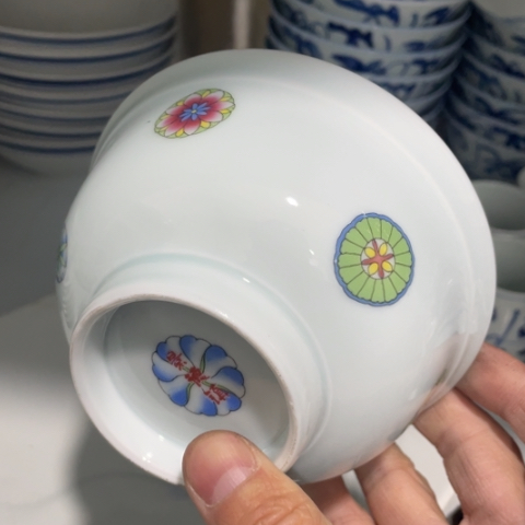景德镇陶瓷青釉5英寸碗手工胎