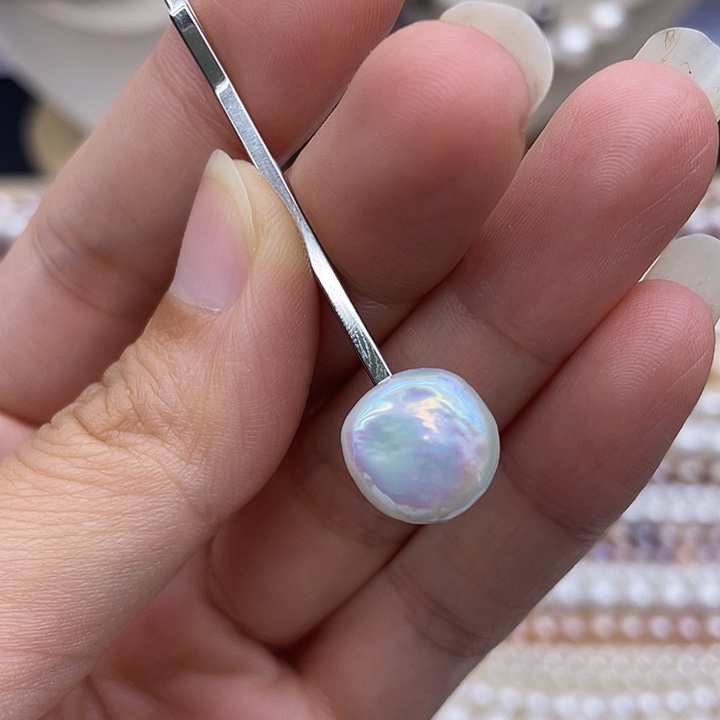 淡水珍珠颈饰银S925镶嵌