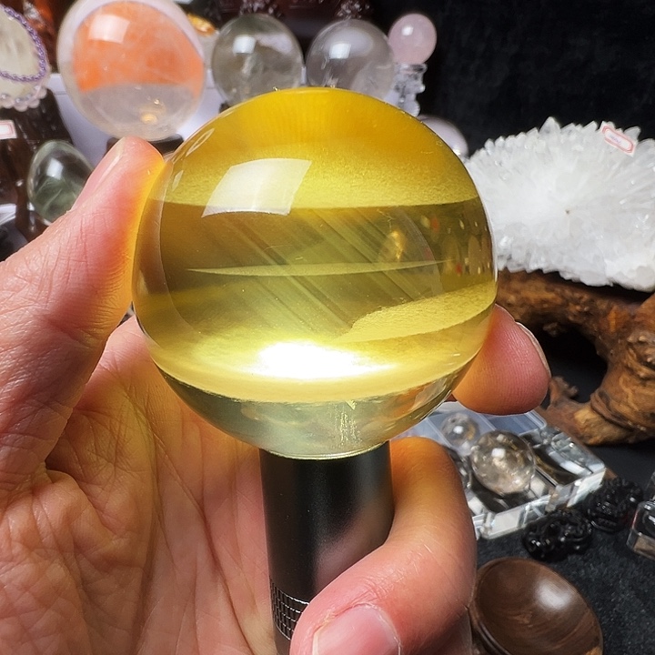 水晶未镶嵌珠宝半成品水晶球