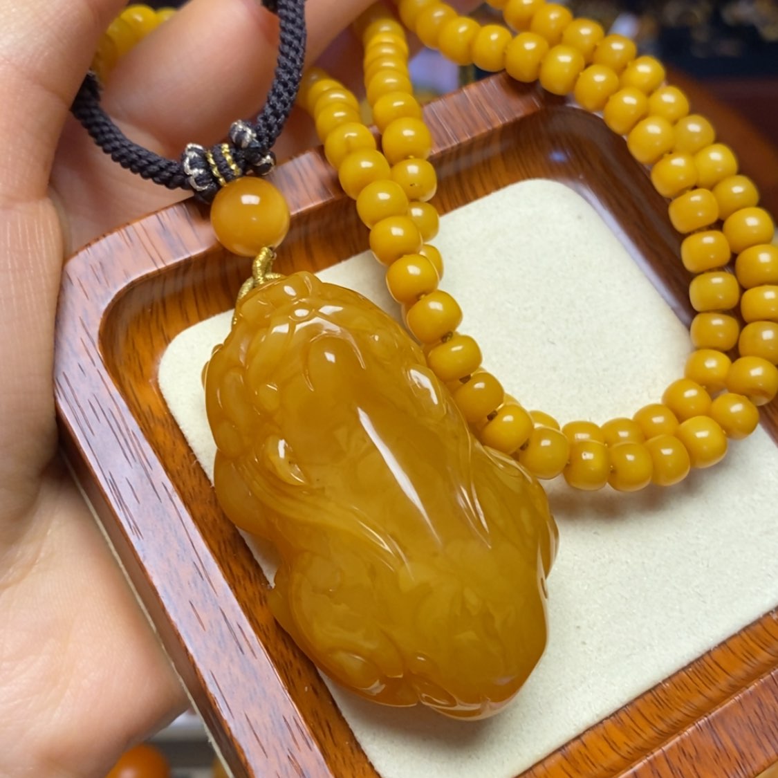 【闪购商品】蜜蜡颈饰未镶嵌项链