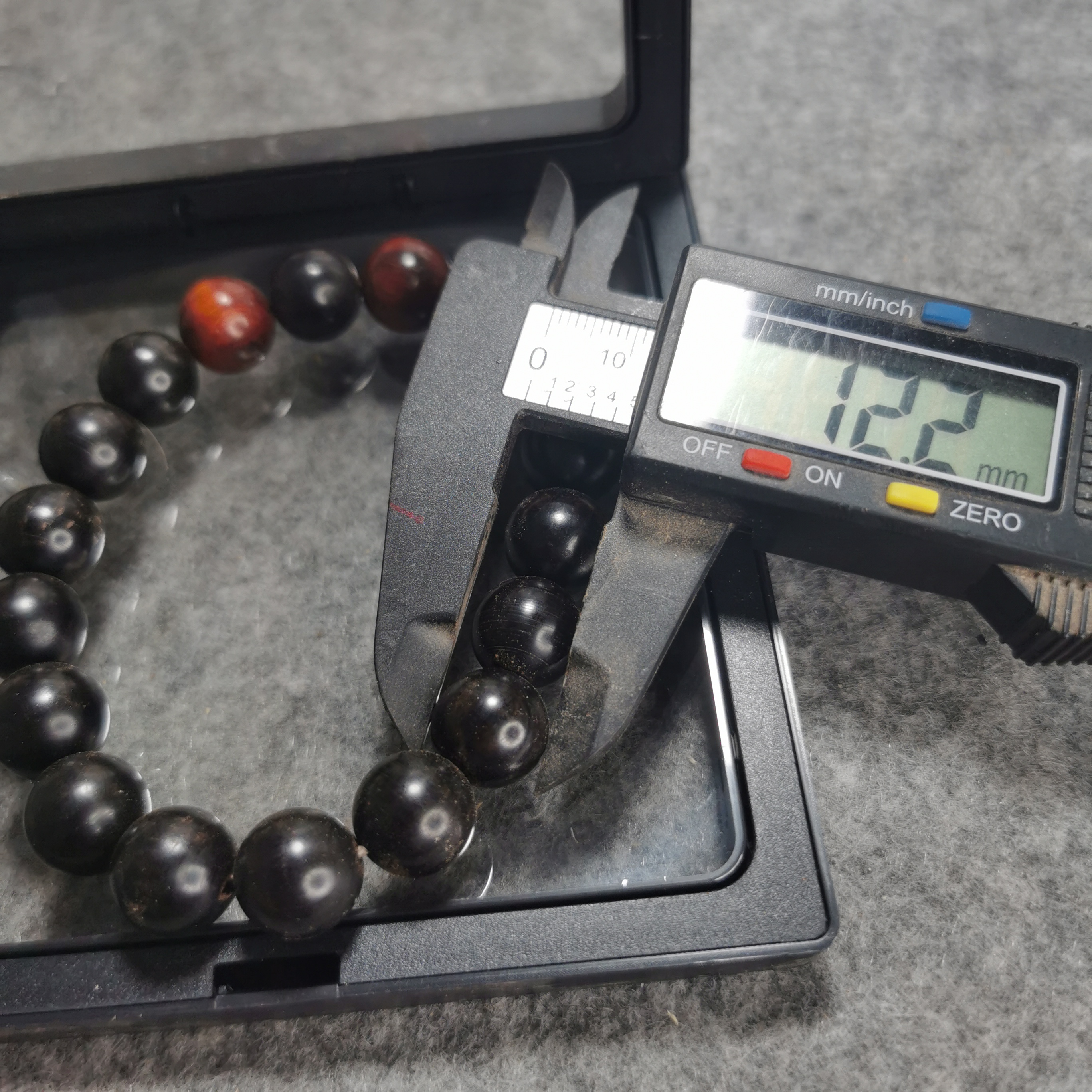 25，紫光檀配紫檀顶珠卡12尺寸，18颗精品无暇纯手工制作无科技