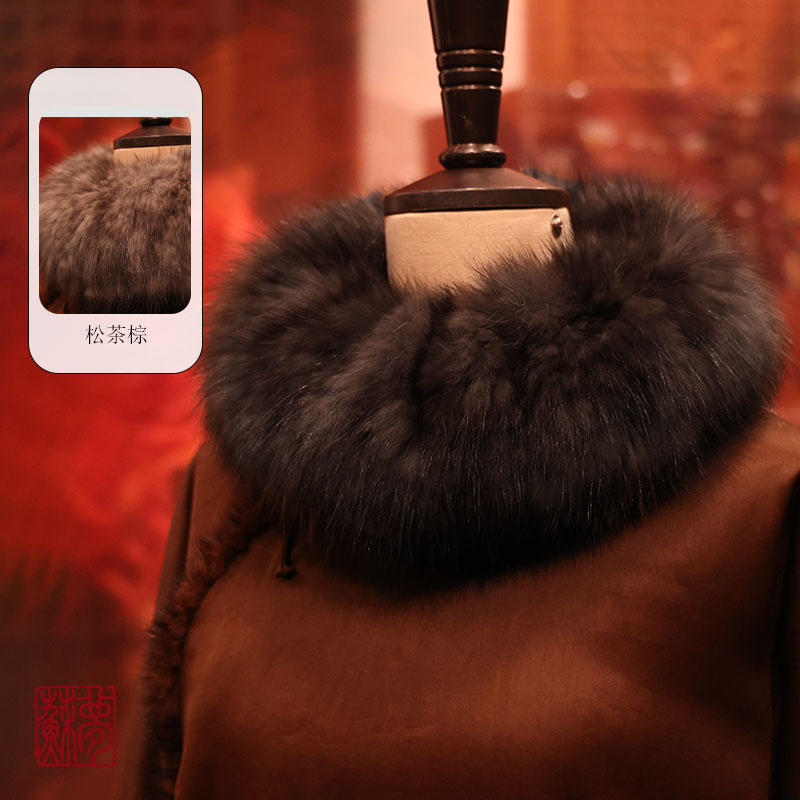 {苏梦}高级定制款圈毛领围巾0504306