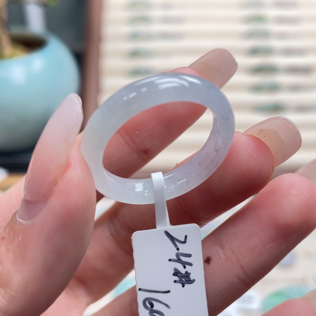 大***树翡翠未镶嵌戒圈a60港圈 24梦幻春彩乌鸡飘花