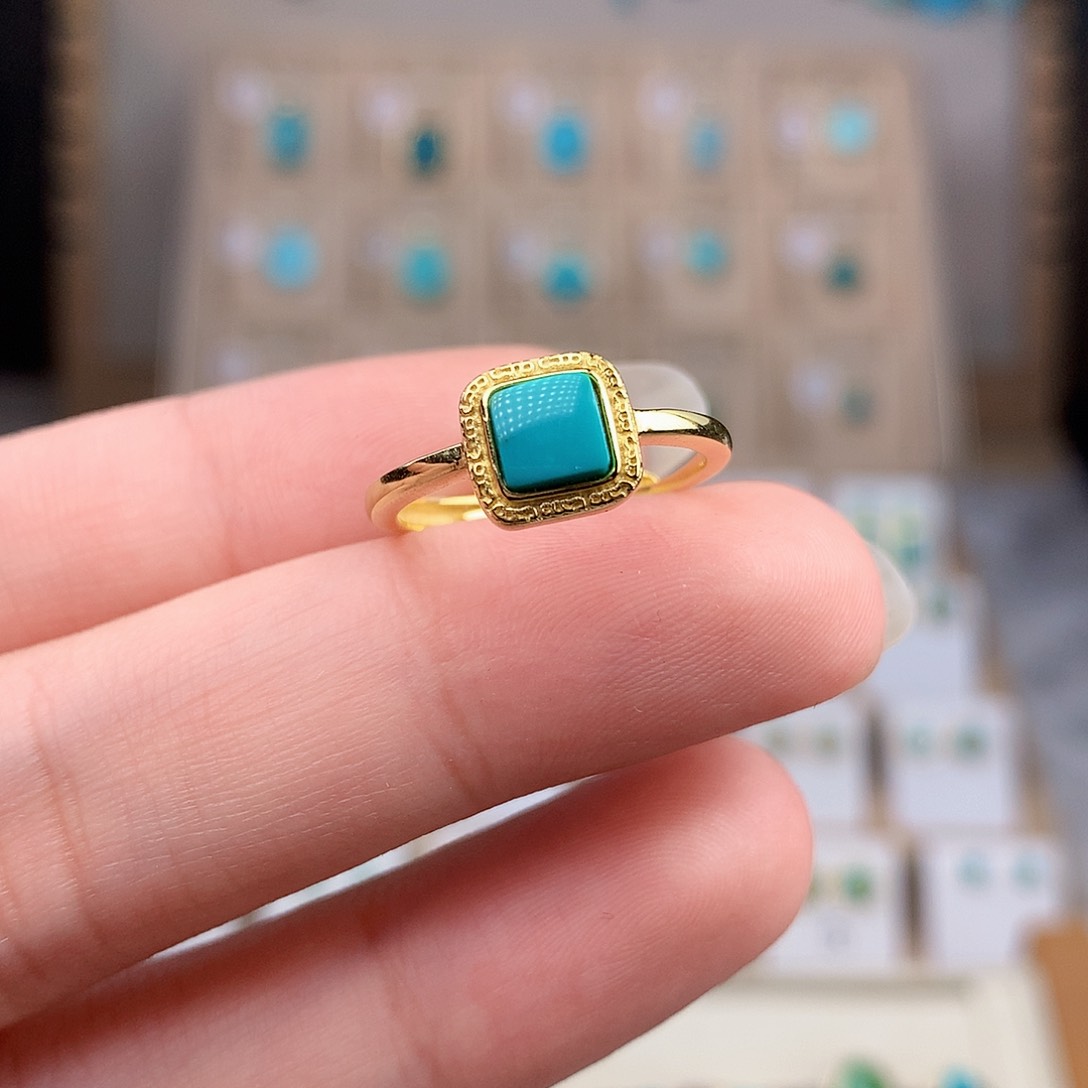 绿松石未镶嵌戒指