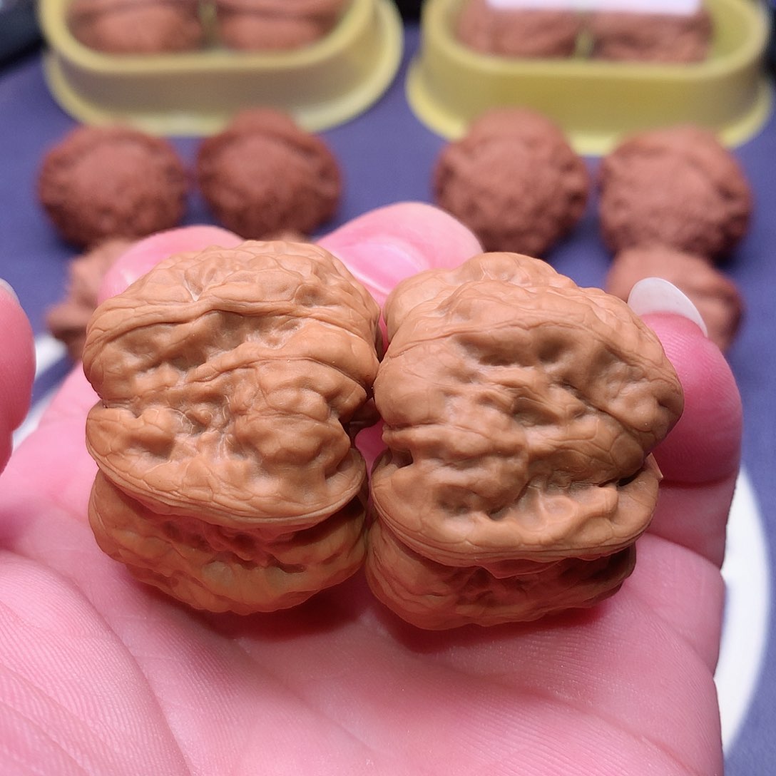 文玩核桃把件38蛤蟆头