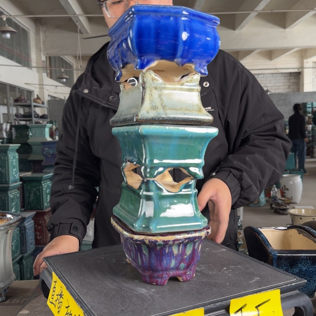 陶。一风堂石湾花盆 微瑕