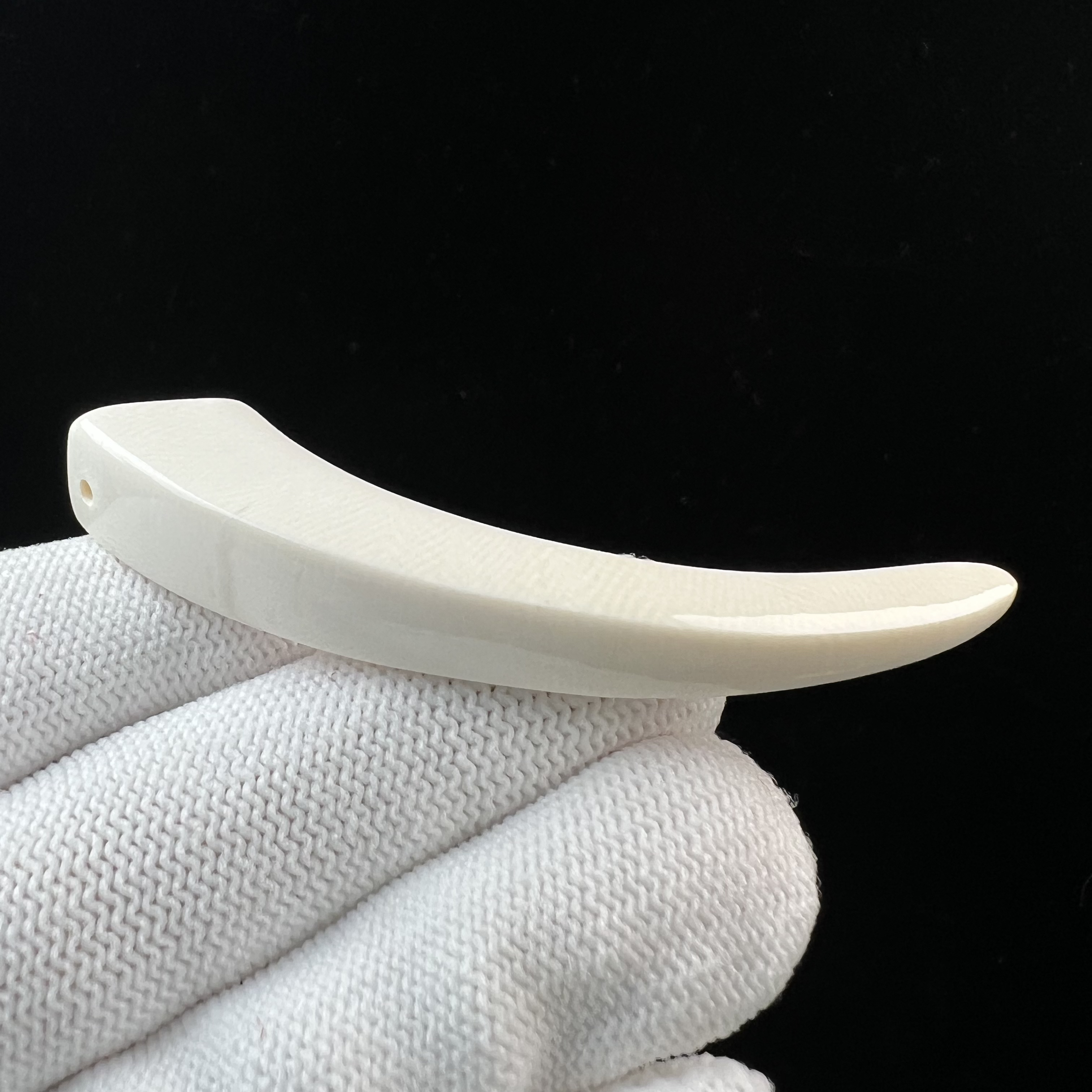 D3190天然猛犸牙 牙尖 66.2mm支持鉴定 假一罚四