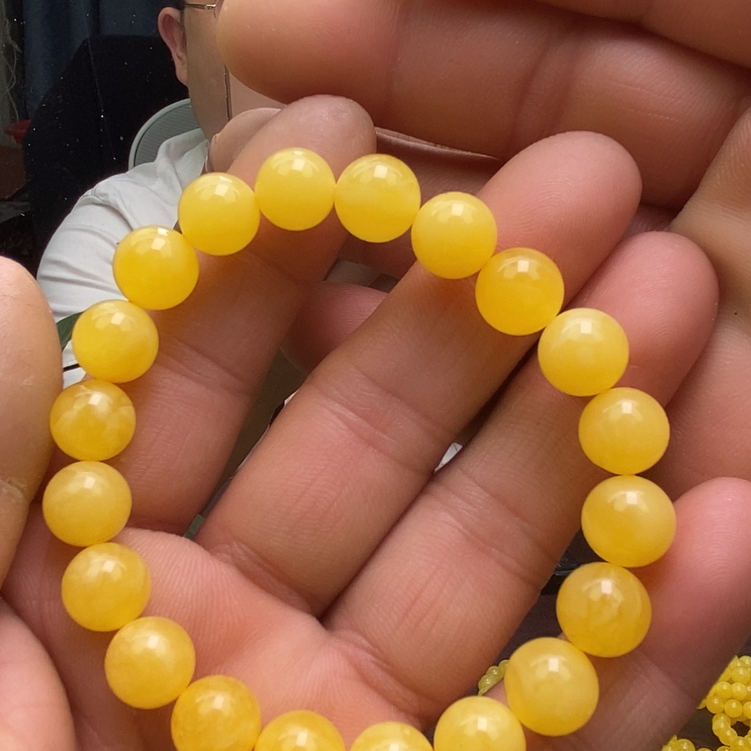 蜜蜡未镶嵌珠宝奇石蜜蜡单圈9+