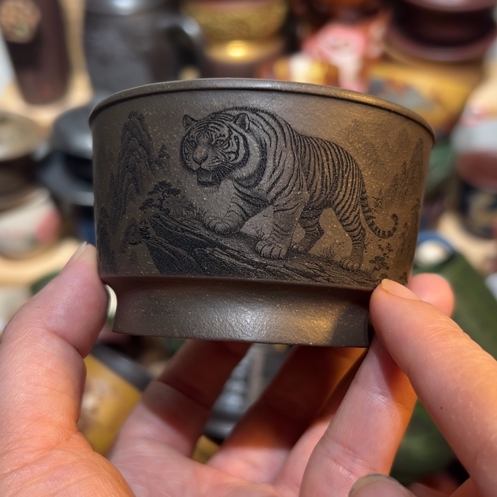 茶杯紫砂宜兴紫砂主人杯