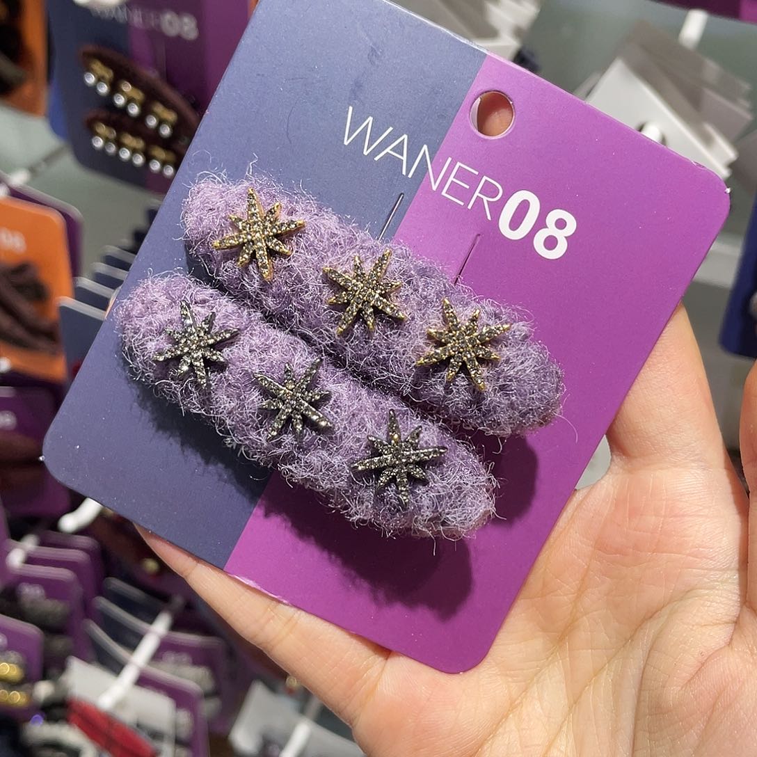 羽毛非金属紫色雪花鸭架