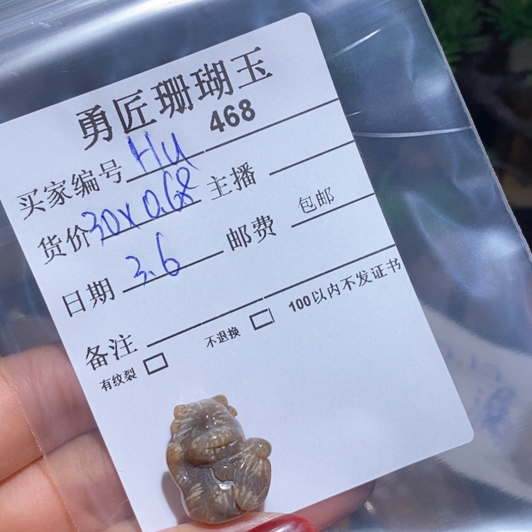【闪购商品】硅化玉颈饰未镶嵌H****7