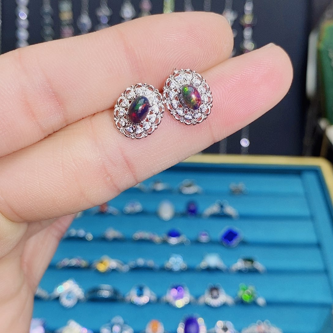 紫晶珠宝半成品银S925镶嵌