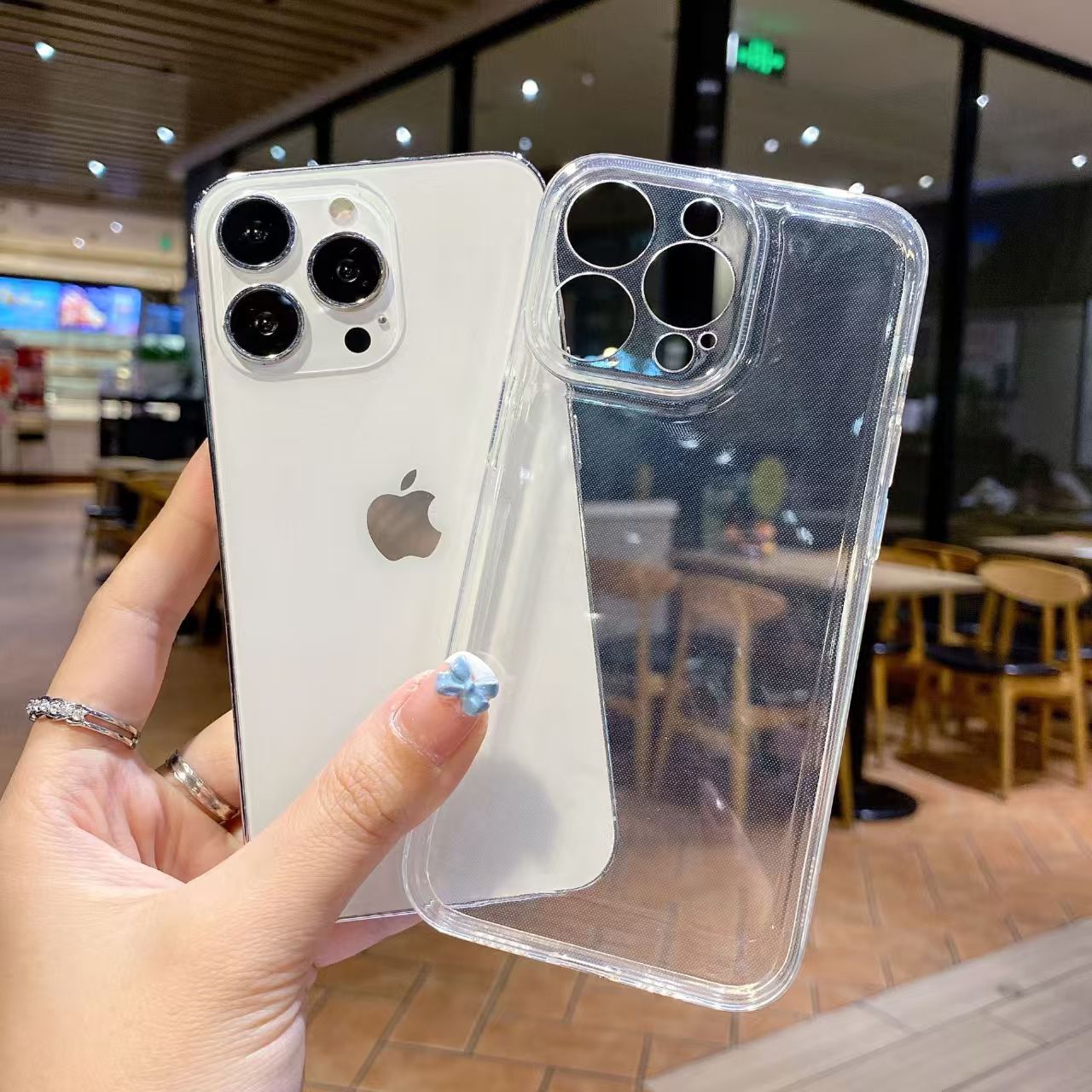 简约透明全包防摔适用iPhone/苹果12手机壳透明