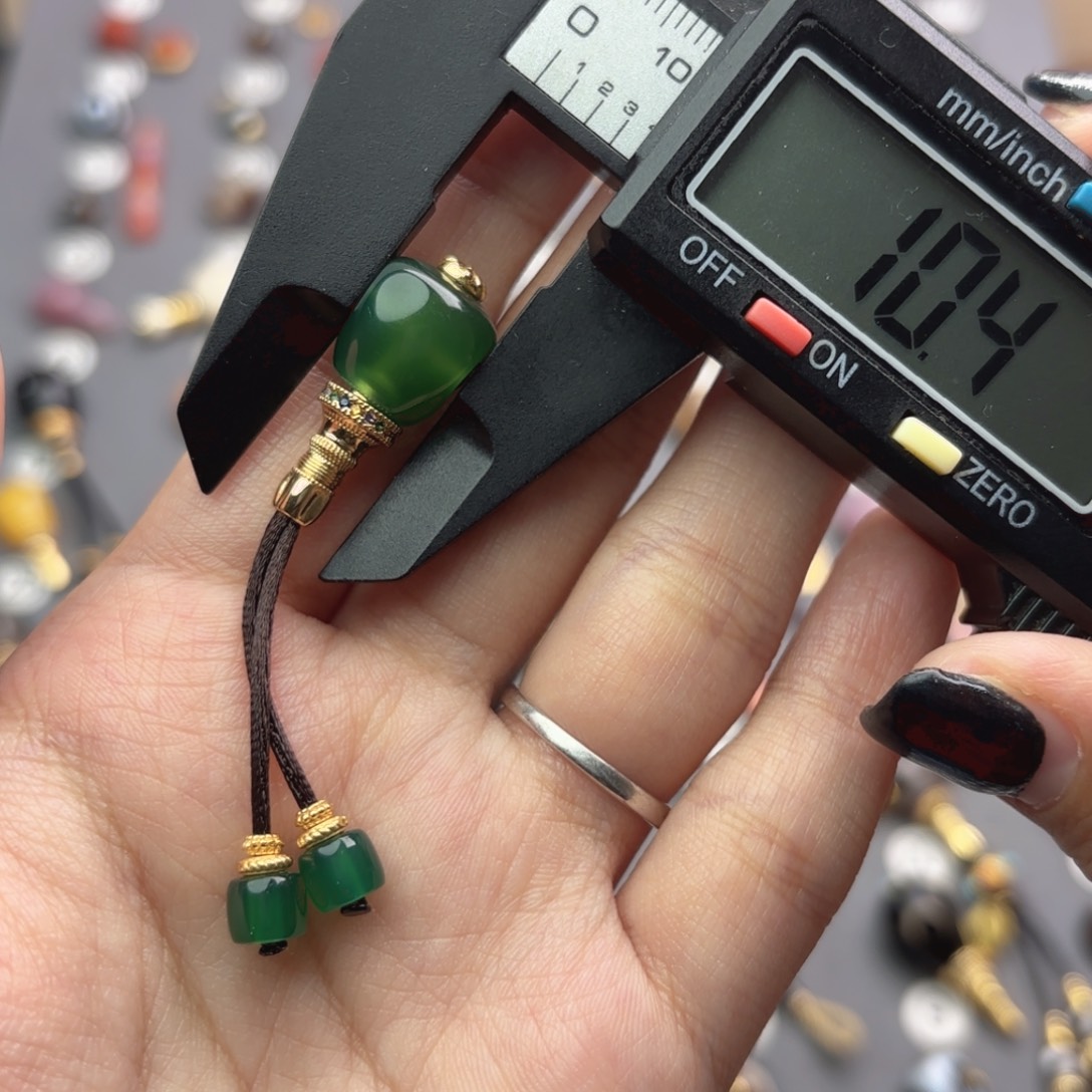 玛瑙/玉髓未镶嵌文玩配饰适配4-7mm的串