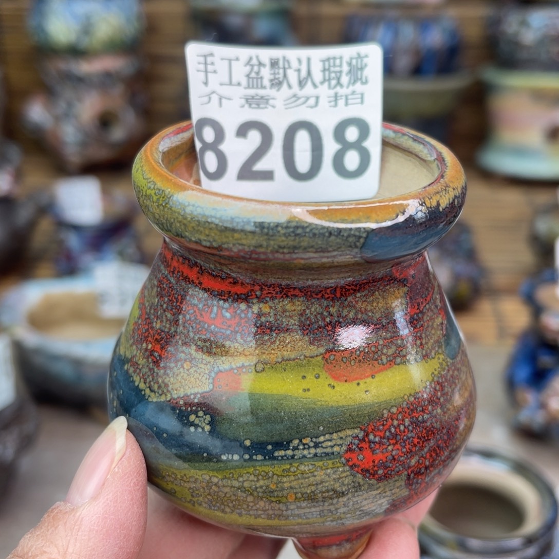 手工花盆默认瑕疵完美者勿拍