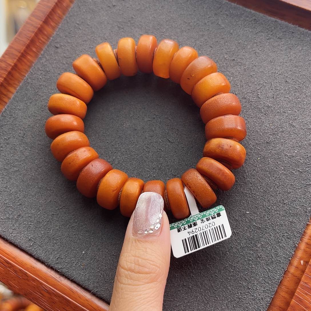 琥珀手链未镶嵌17 m橘皮