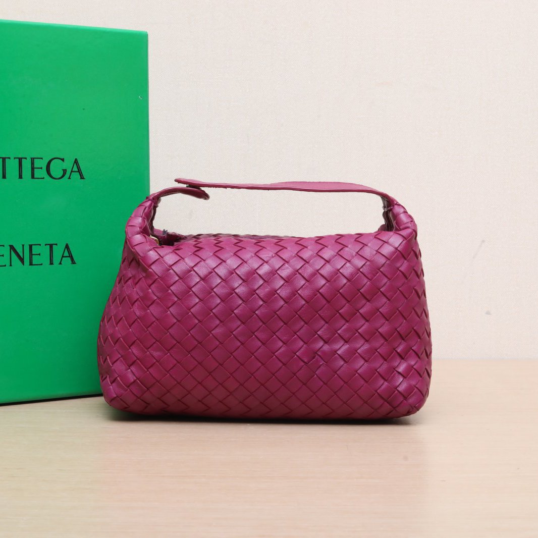 95新 BOTTEGA VENETA/葆蝶家 小花Jerry活动紫色 手提 饭盒包